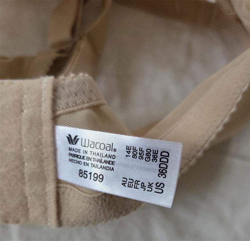 NWOT Wacoal 36DDD Arabesque Lace Underwire Bra 85199 Beige 133358