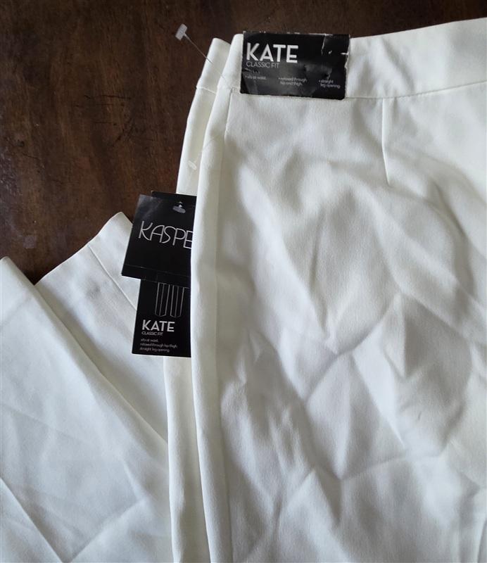 NWT Kasper 14 Kate Classic Fit Vanilla Ice Dress Pants Trousers 133362