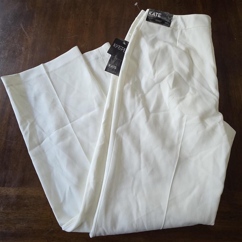 NWT Kasper 14 Kate Classic Fit Vanilla Ice Dress Pants Trousers 133362