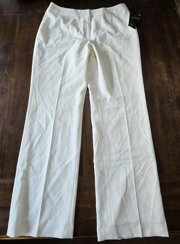 NWT Kasper 14 Kate Classic Fit Vanilla Ice Dress Pants Trousers 133362