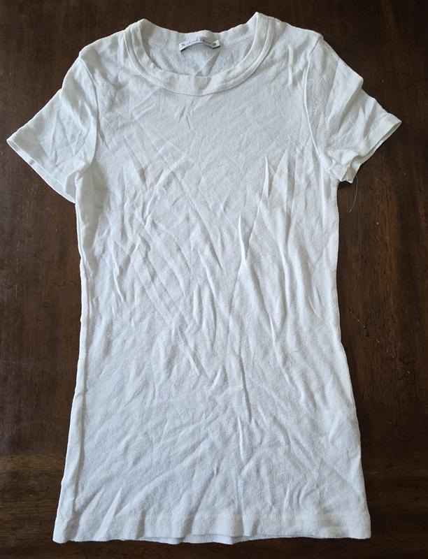 NWOTD Michael Stars OS Shine Scoop Neck White Sparkle Tank Top 133363