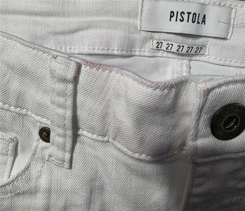 NWTD Pistola 27 Jennifer Oslo White High Waisted Skinny Jeans 133364
