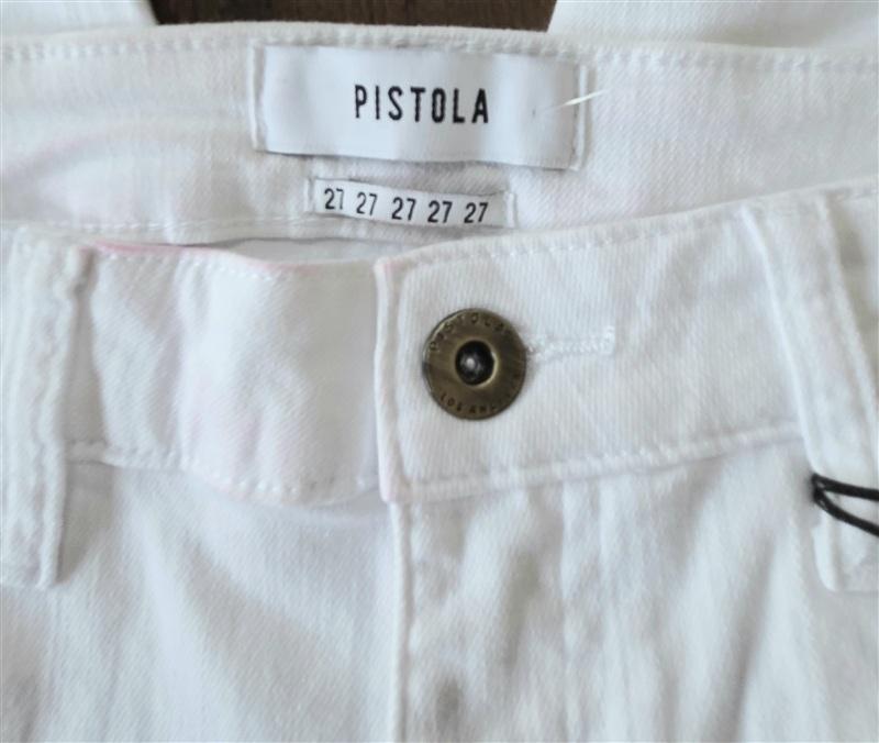 NWTD Pistola 27 Jennifer Oslo White High Waisted Skinny Jeans 133364