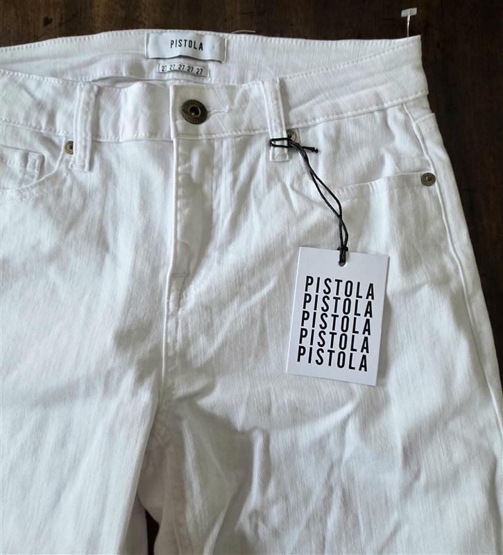 NWTD Pistola 27 Jennifer Oslo White High Waisted Skinny Jeans 133364