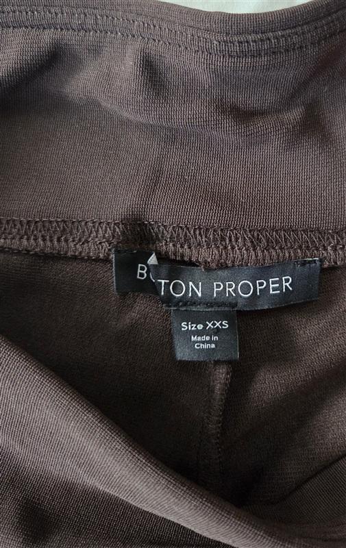 NWT Boston Proper XXS Beyond Travel Palazzo Jacket & Pants Brown 133366