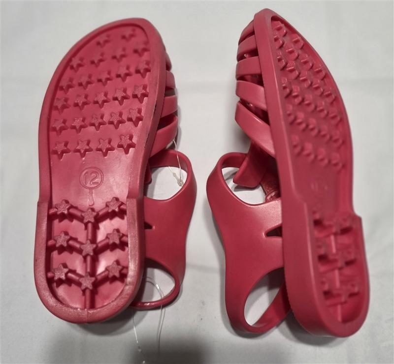 NEW Cat & Jack 12 Sunshine Pink Jelly Girls Strappy Sandal 133374