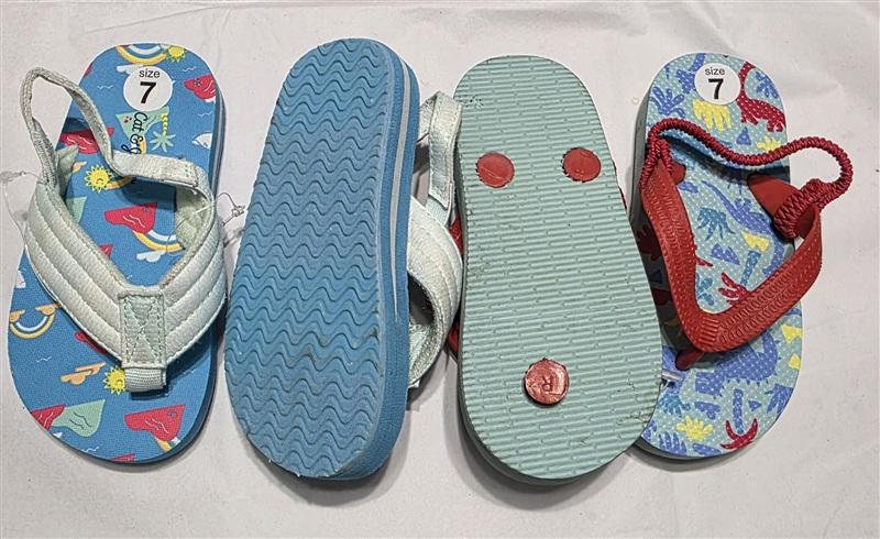 NEW Cat & Jack 7 Child 2pr Unisex Flip Flop Thong Sandal 133378