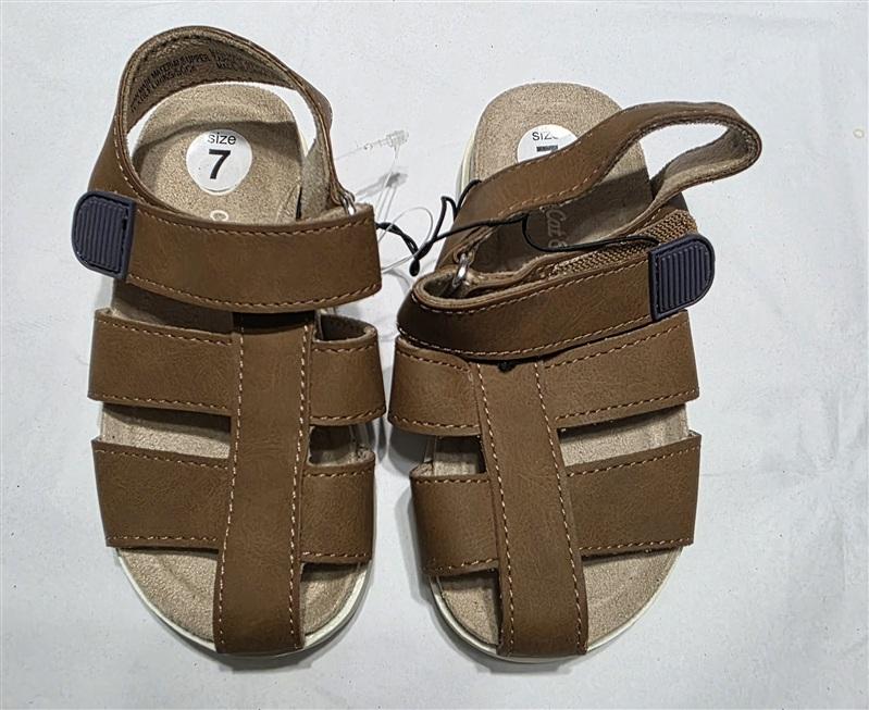 NEW Cat & Jack 7 Cohen Fisherman Comfort Sandal Brown 133385