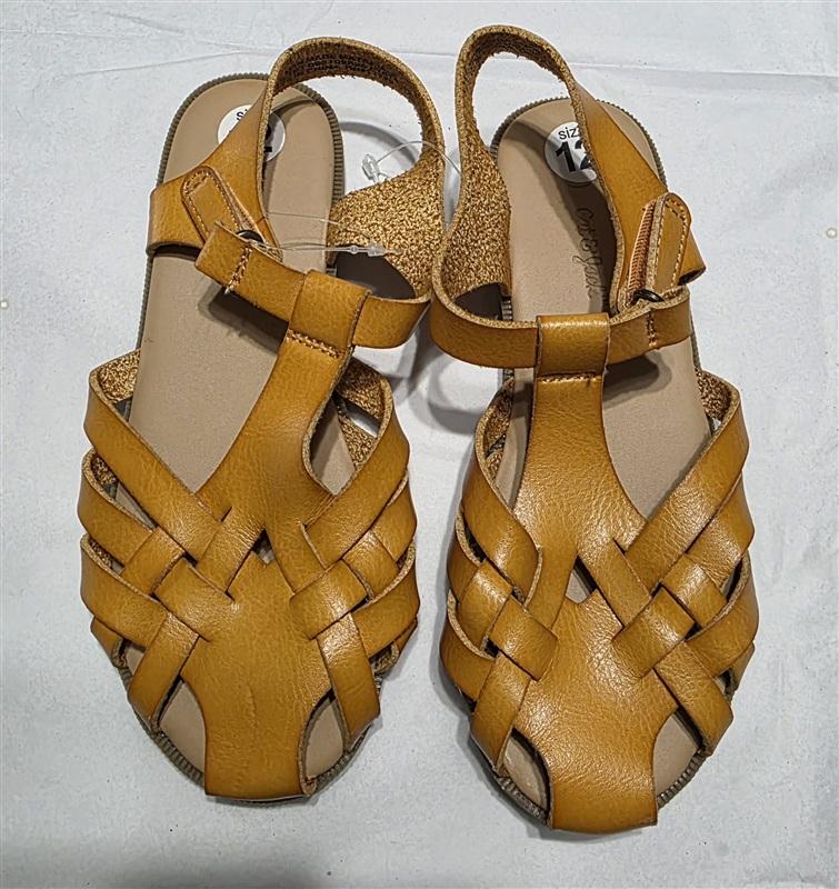 NEW Cat & Jack 12 Ella Fisherman Comfort Sandal Brown 133386