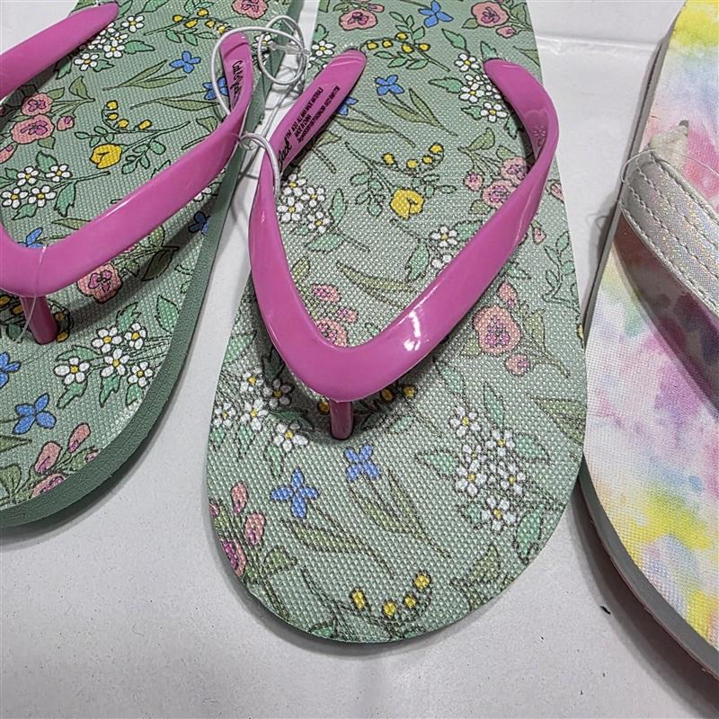 NEW Cat & Jack 2 Child 2pr Girls Flip Flop Thong Sandal 133390