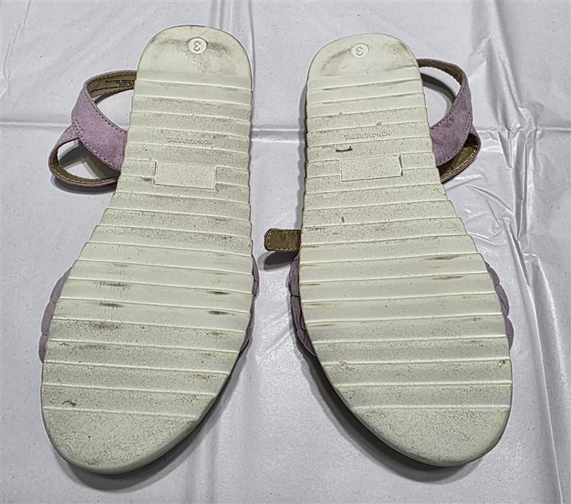 NEW Cat & Jack 3 Purple Braided Comfort Sandal White 133393