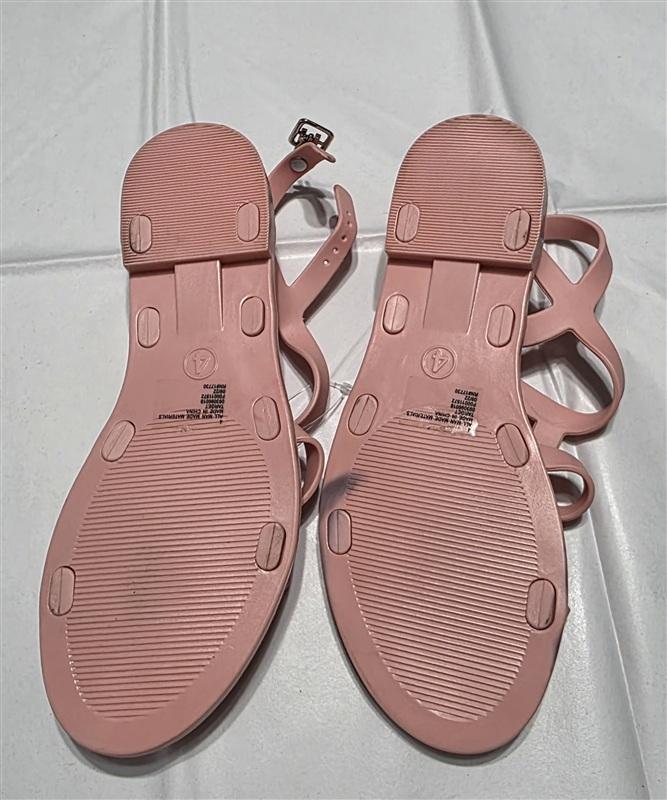 NEW Cat & Jack 4 Sunshine Pink Jelly Girls Strappy Sandal 133394
