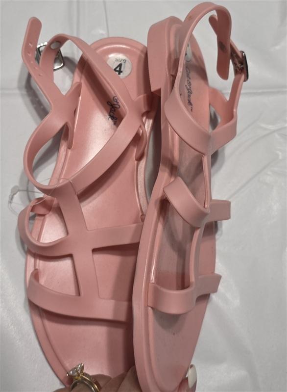 NEW Cat & Jack 4 Sunshine Pink Jelly Girls Strappy Sandal 133394