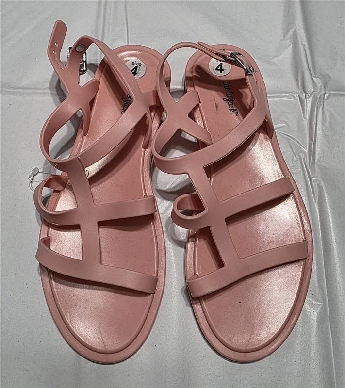 NEW Cat & Jack 4 Sunshine Pink Jelly Girls Strappy Sandal 133394
