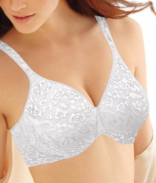 NWOT Bali 36D Live It Up Underwire Full Coverage Bra 3353 White Cheetah 133395