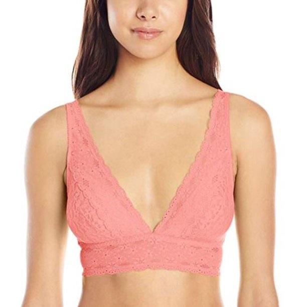 NWT Wacoal 30 Halo Lace Soft Cup Bra 811205 Peach Pink 133400