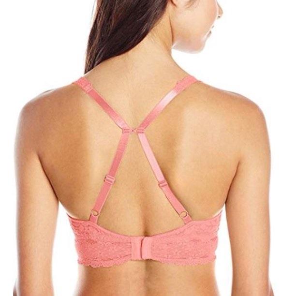 NWT Wacoal 30 Halo Lace Soft Cup Bra 811205 Peach Pink 133400