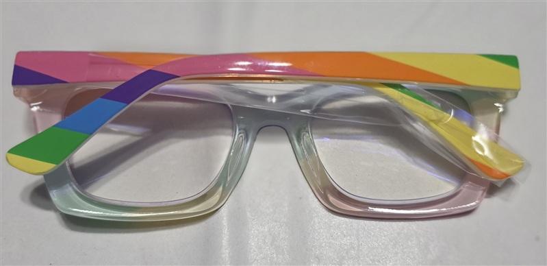 NWT Rainbow Frame Pride 2.0 Thick Stripe Frame Reading Glasses Readers 133418