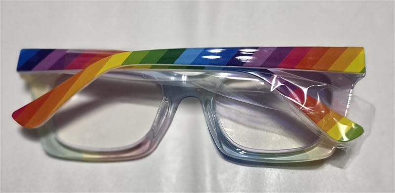NWT Rainbow Frame Pride 2.0 Thin Stripe Frame Reading Glasses Readers 133428