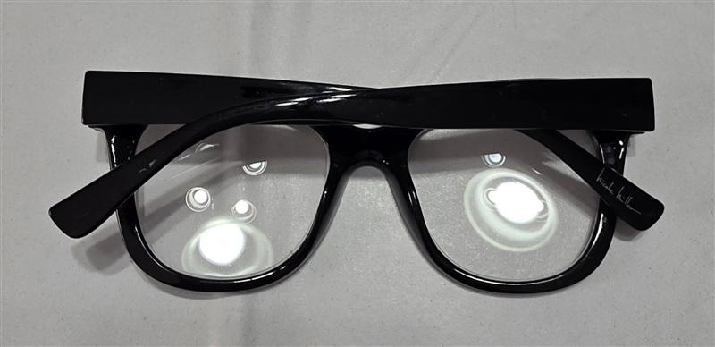 NWT Nicole Miller Black 2.5 Cat Eye Thick Reading Nerd Glasses 133441