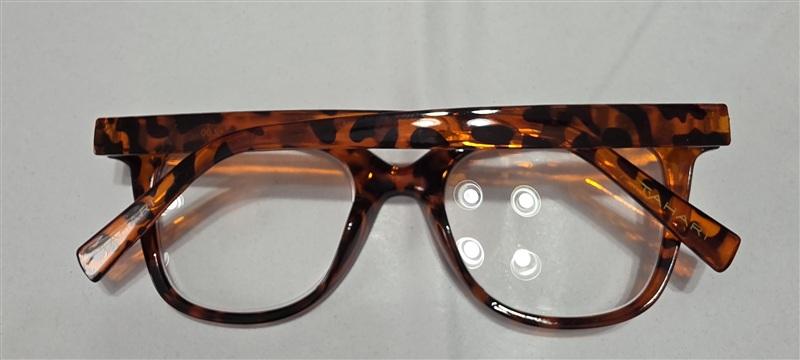 NWT Tahari 2.0 Orange Animal Cat Eye Thick Reading Nerd Glasses + Bonus 133443