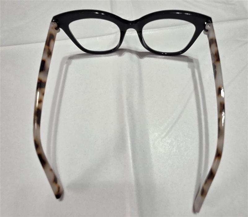 NWT Tahari 2.0 Orange Animal Cat Eye Thick Reading Nerd Glasses + Bonus 133443
