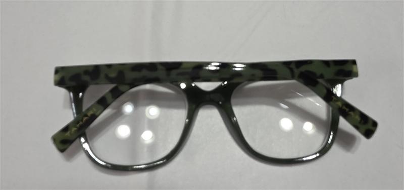 NWT Tahari 2.0 Green Animal Cat Eye Thick Reading Nerd Glasses + Bonus 133444
