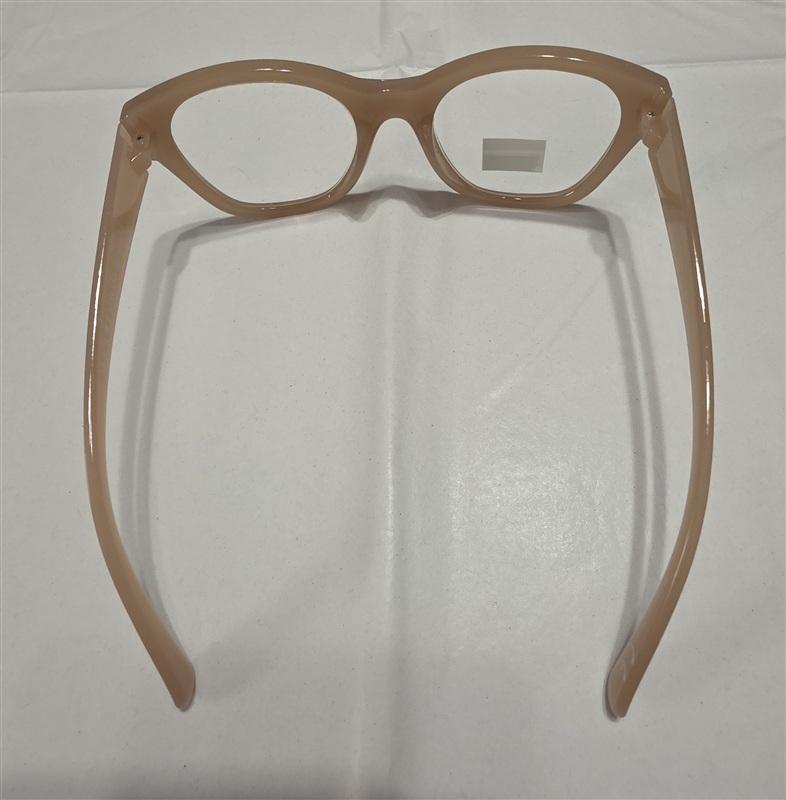 NWT Max Studio Blush 1.5 Cat Eye Round Thick Reading Nerd Glasses 133445