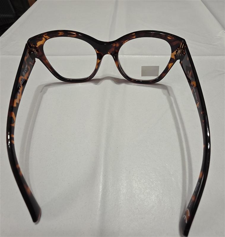 NWT Max Studio Brown Tort 1.5 Cat Eye Round Thick Reading Nerd Glasses 133447