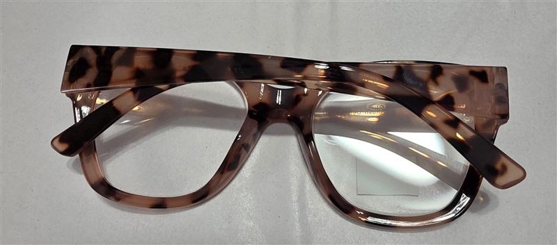 NWT Max Studio Pink Tort 1.5 Cat Eye Round Thick Reading Nerd Glasses 133448