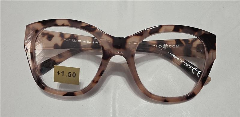 NWT Max Studio Pink Tort 1.5 Cat Eye Round Thick Reading Nerd Glasses 133448