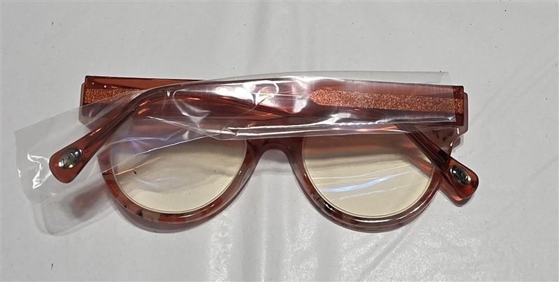Zigi Marais 1.5 Frida Pink Floral Cat Eye Blue Light Glasses 133449