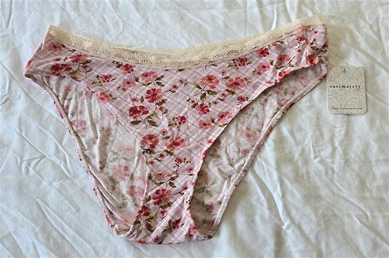 NWT Free People M Preppy Combo Floral Lace Underwear panty 133450