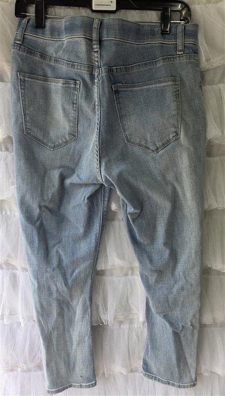 NWOT New York & Co 4 Mid-Rise Skinny Distressed Jeans 133461