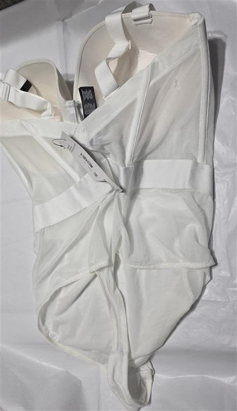 NWOT Donna Karan 34B DKNY Sheers Strapless Mesh Thong Bodysuit DK6008 133476