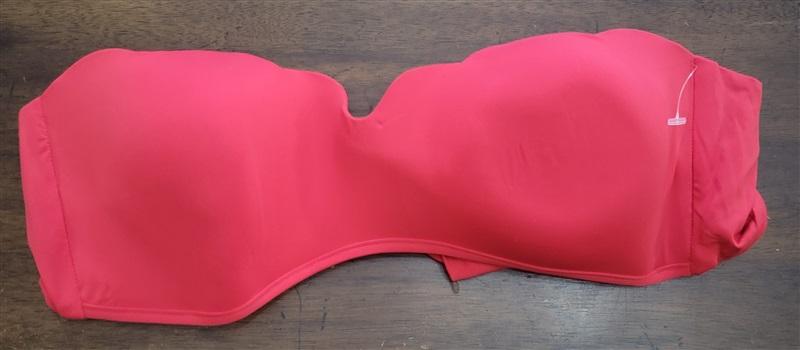NWOTD Seafolly 10 USA Petal Bandeau Bra Bikini Bikini Top Red 133480