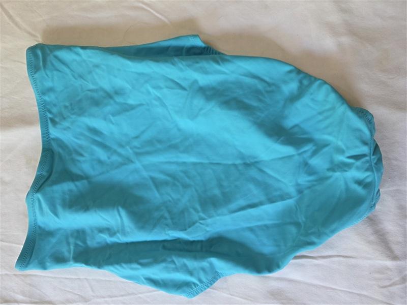 NWOT Lori Coulter 8 High Waist Tummy Control Bikini Swimsuit Bottom Aqua 133498