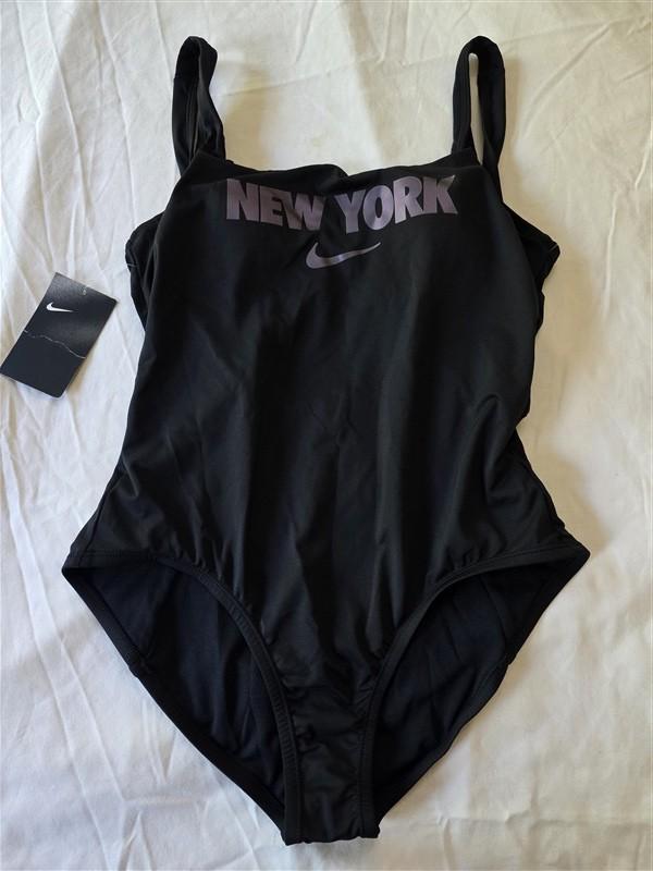 NWOT Nike New York Maillot 1pc Black Swimsuit 133502