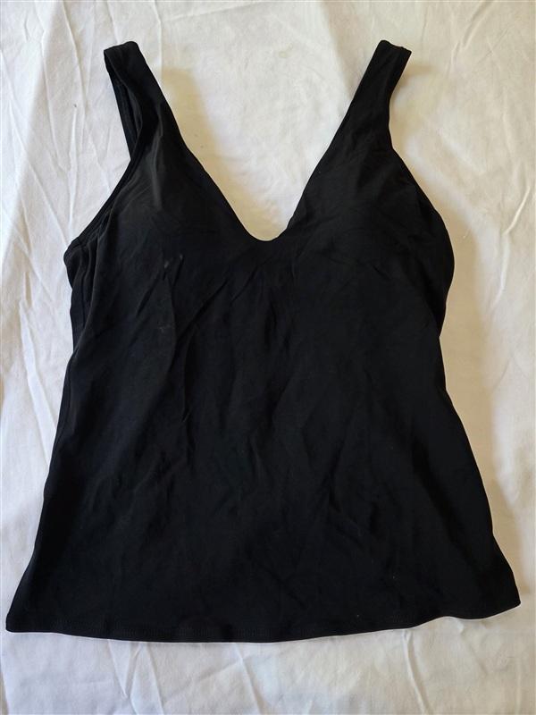 NWOT Robin Piccone Ava M Open Tie Back Tankini Black 133514
