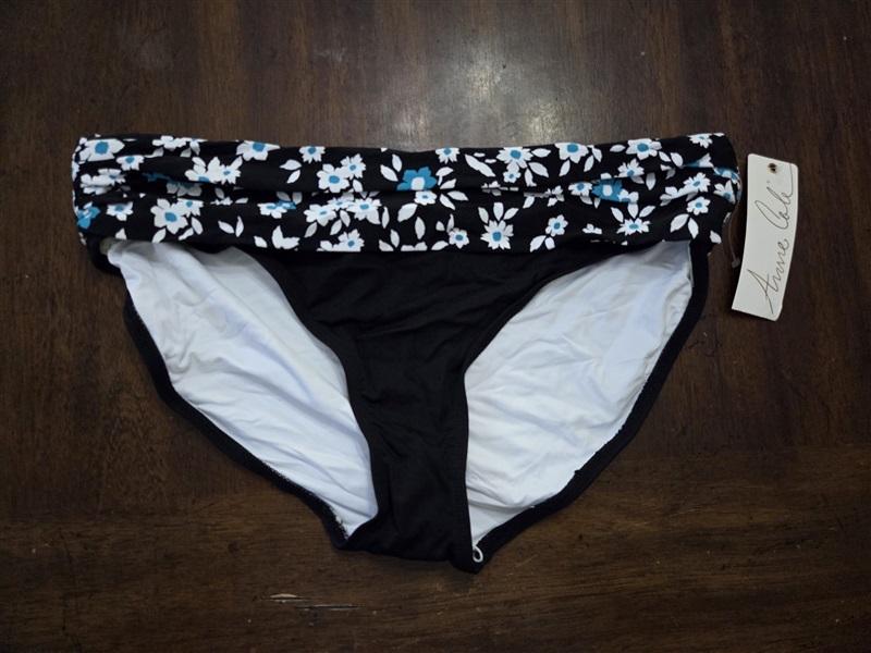 NWOT Anne Cole Beautiful Bunches XL Banded Cheeky Bikini Swim Bottoms 133516