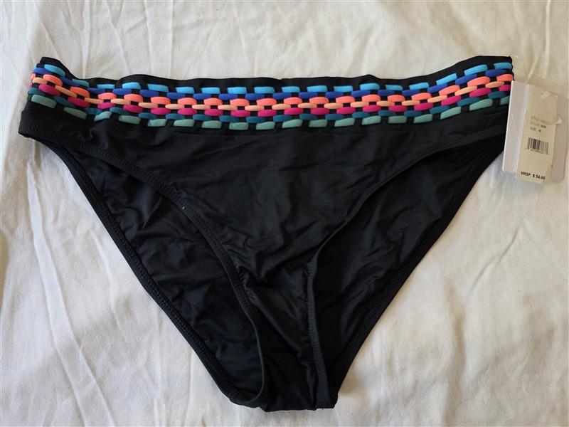 NWT La Blanca 16 Macrame Hipster Bikini Swim Bottom 133520