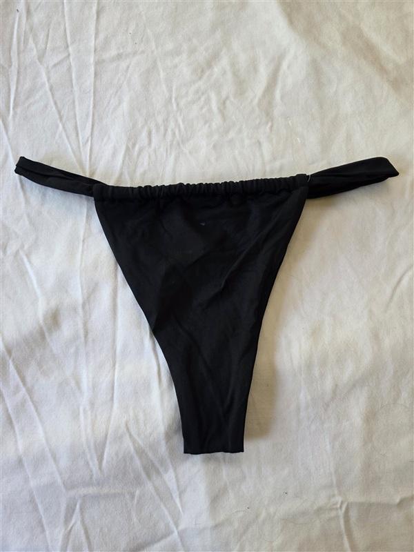 NWT L*Space XL Gina Triangle Bikini Bottom Black 133523