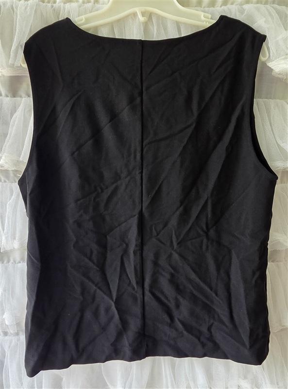 NWOT Boston Proper L So Sexy Collection Black Square Tank T Shirt 133531