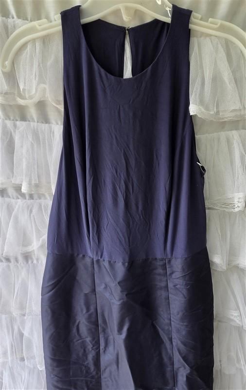 NWOT Alfred Sung 6 Bridesmaid Cocktail Dress Navy Blue 133540