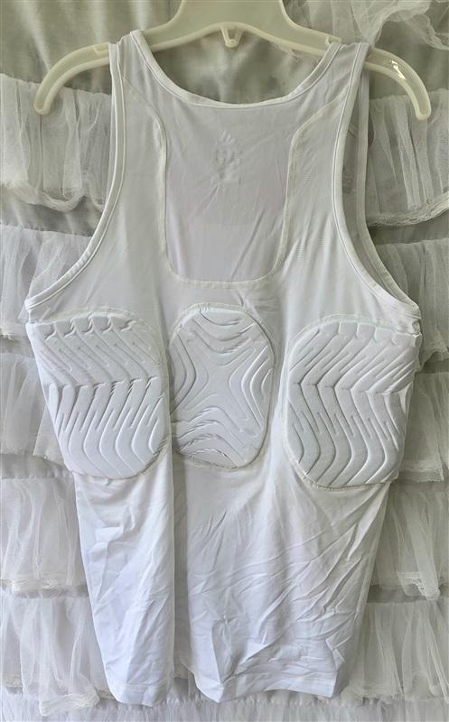 NWOTD Adidas XLT TECHFIT Padded Compression Basketball Tank Top White 133549