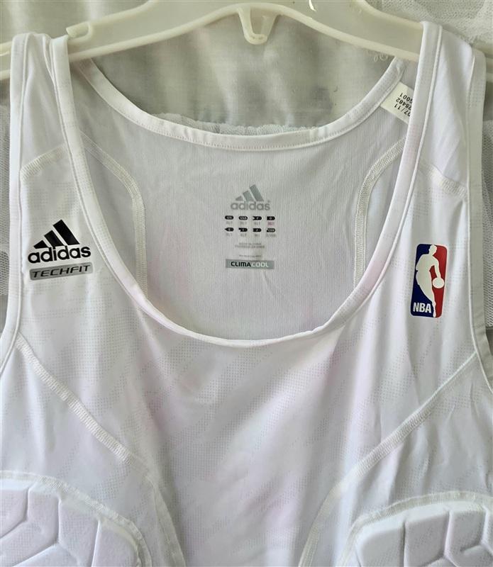 NWOTD Adidas XLT TECHFIT Padded Compression Basketball Tank Top White 133549