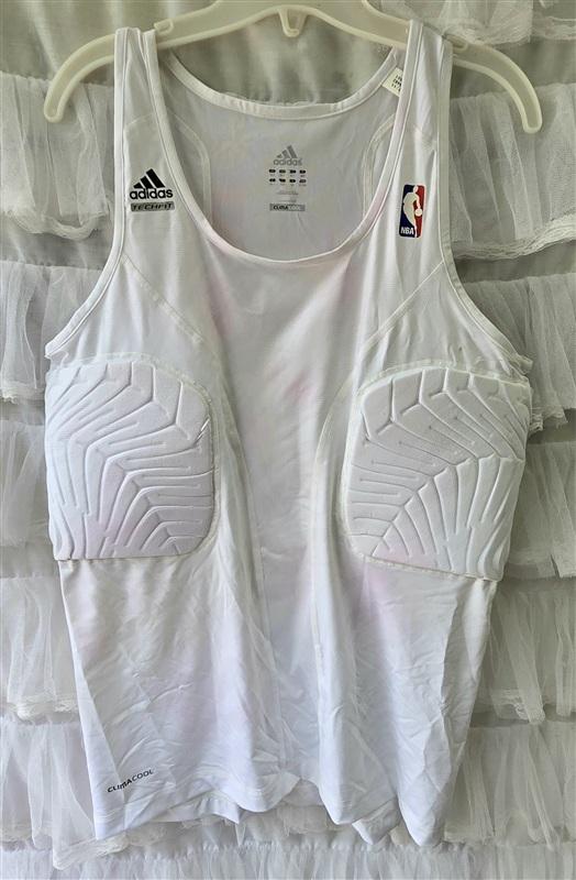 NWOTD Adidas XLT TECHFIT Padded Compression Basketball Tank Top White 133549