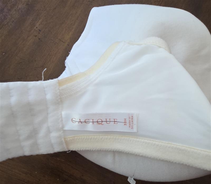 NWPT Cacique 38H Cotton Lightly Lined Full White T-Shirt Bra 133562