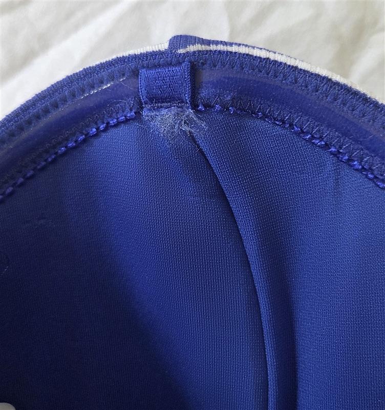 NWOT Seafolly 8 USA Go Overboard Bandeau Bikini Top & Bottom Blue Stripe 133564