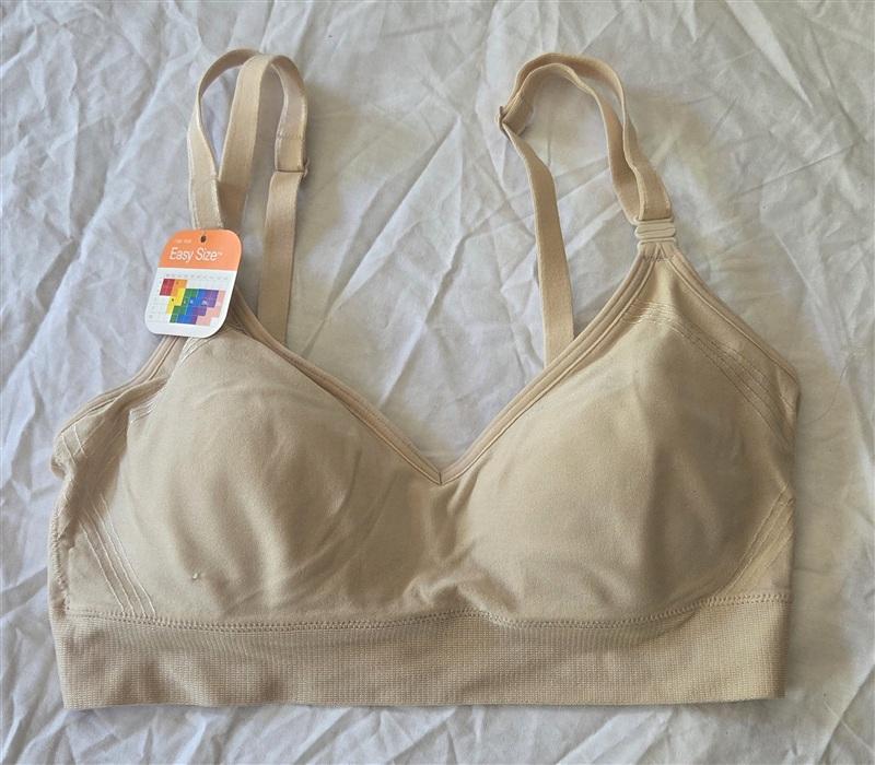 NWT Warners SM Easy Does It Triangle 131a Seamless Lift Bra Beige 133568
